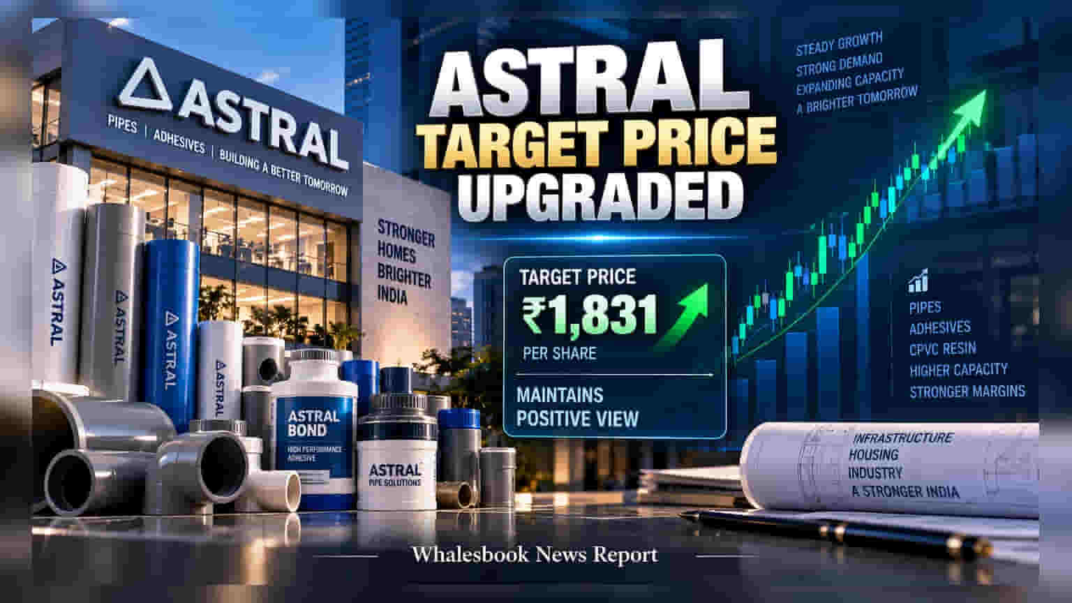 Astral Limited: ICICI Securities ਨੇ ਵਧਾਇਆ ਟਾਰਗੇਟ ਪ੍ਰਾਈਸ, ਹੁਣ ਸ਼ੇਅਰ ਜਾਵੇਗਾ ₹1,831 ਦੇ ਪਾਰ