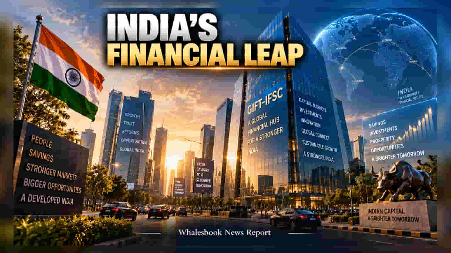 India Targets Household Savings Shift to Become Global Financial Hub