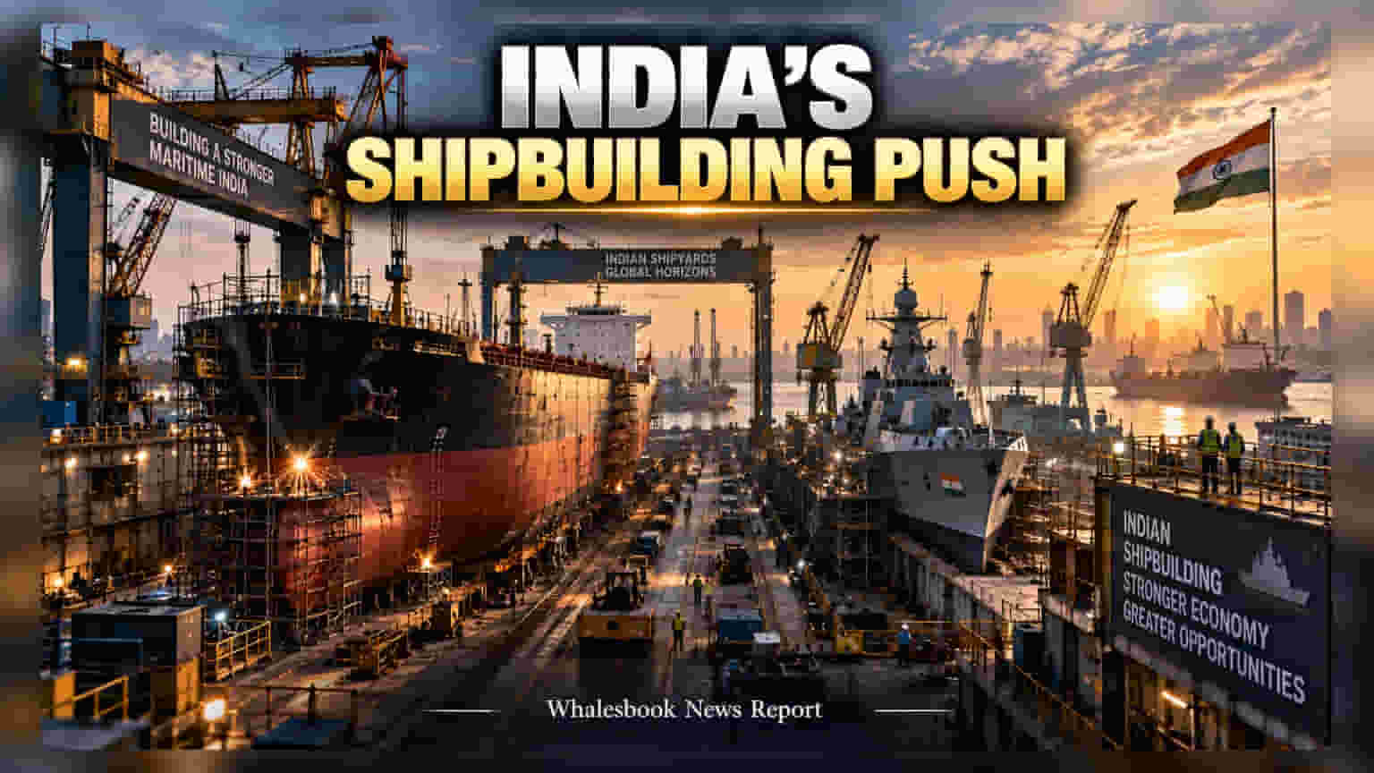 India Targets Top-Four Global Shipbuilding Spot Within Decade
