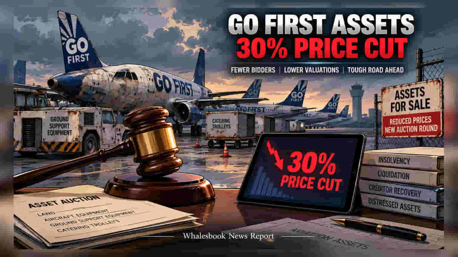 Go First Liquidation: சொத்து விற்பனையில் சிக்கல், ரிசர்வ் விலை **34%** குறைப்பு!