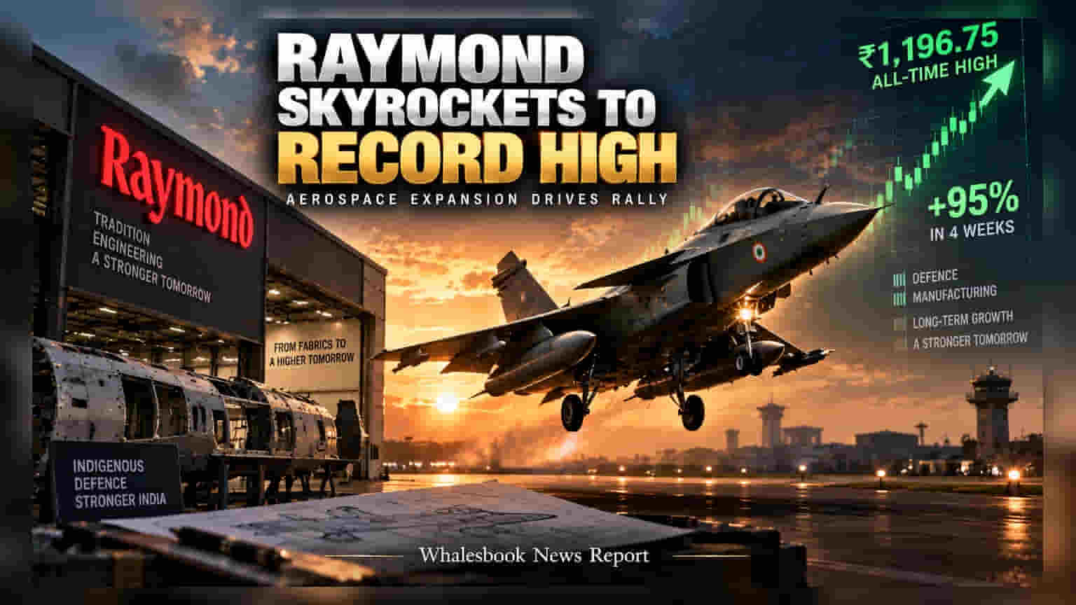 Raymond Share Price: રોકાણકારોની દિવાળી! Aerospace ડીલથી શેરે પકડ્યો તેજીનો વેગ, પહોંચ્યો રેકોર્ડ લેવલ પર
