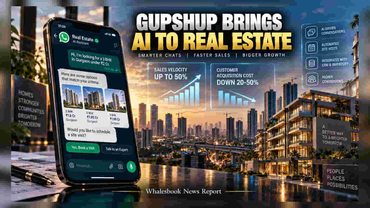 Gupshup Launches AI Platform to Automate Real Estate Sales