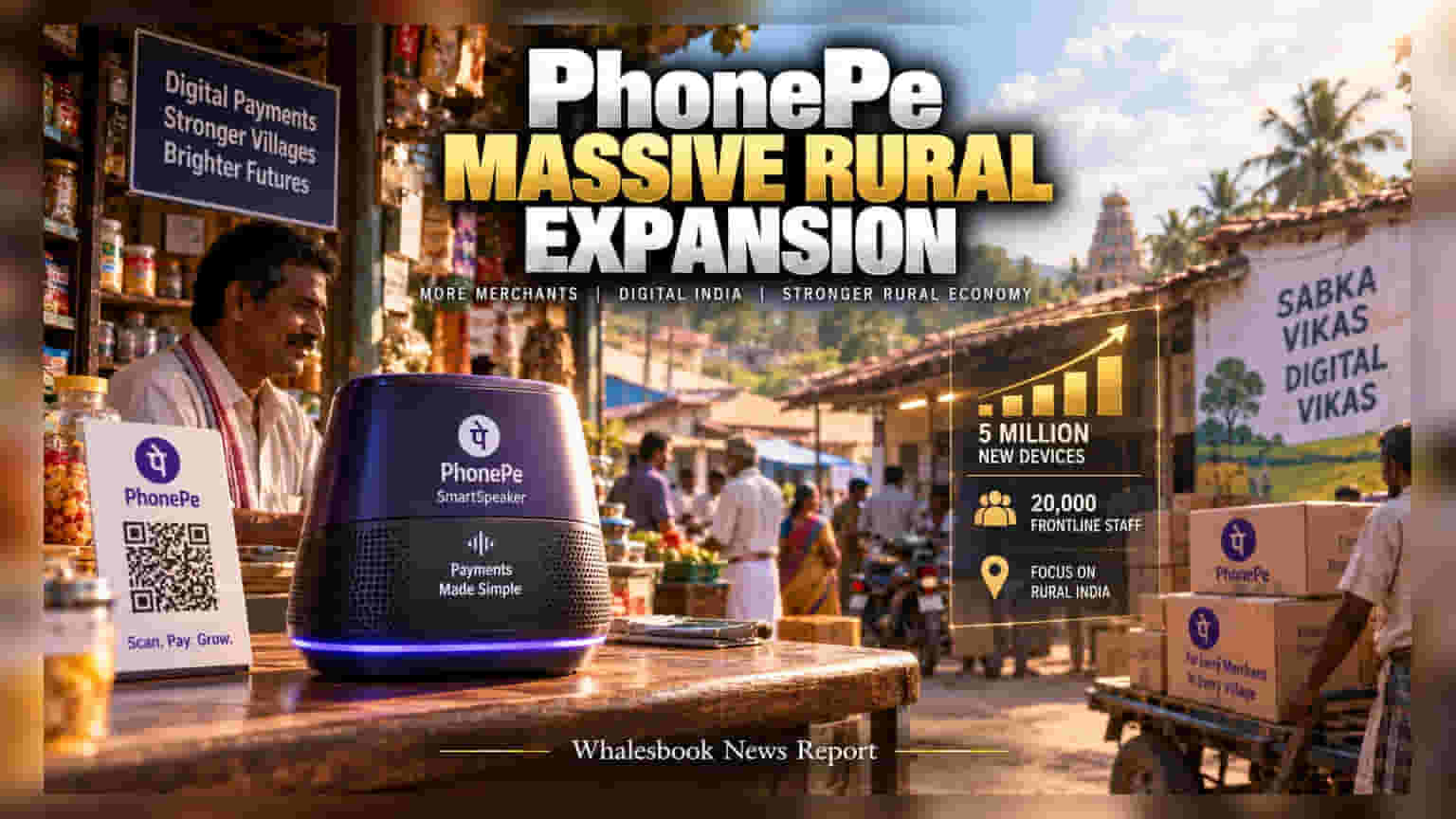 PhonePe to Hire 20,000 and Deploy 5 Million Devices