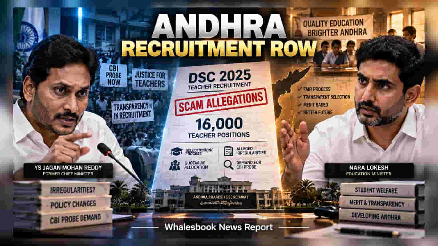 Andhra Pradesh DSC 2025: YSRCP ਵੱਲੋਂ CBI ਜਾਂਚ ਦੀ ਮੰਗ, ਭਰਤੀ ਪ੍ਰਕਿਰਿਆ ਨੂੰ ਲੈ ਕੇ ਵਿਵਾਦ