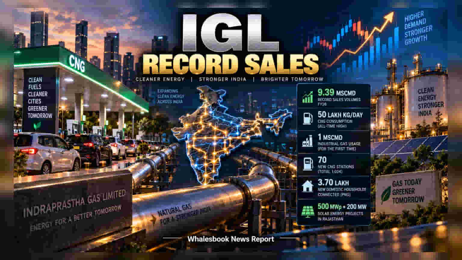 Indraprastha Gas Reports Record FY26 Sales of 9.39 MSCMD