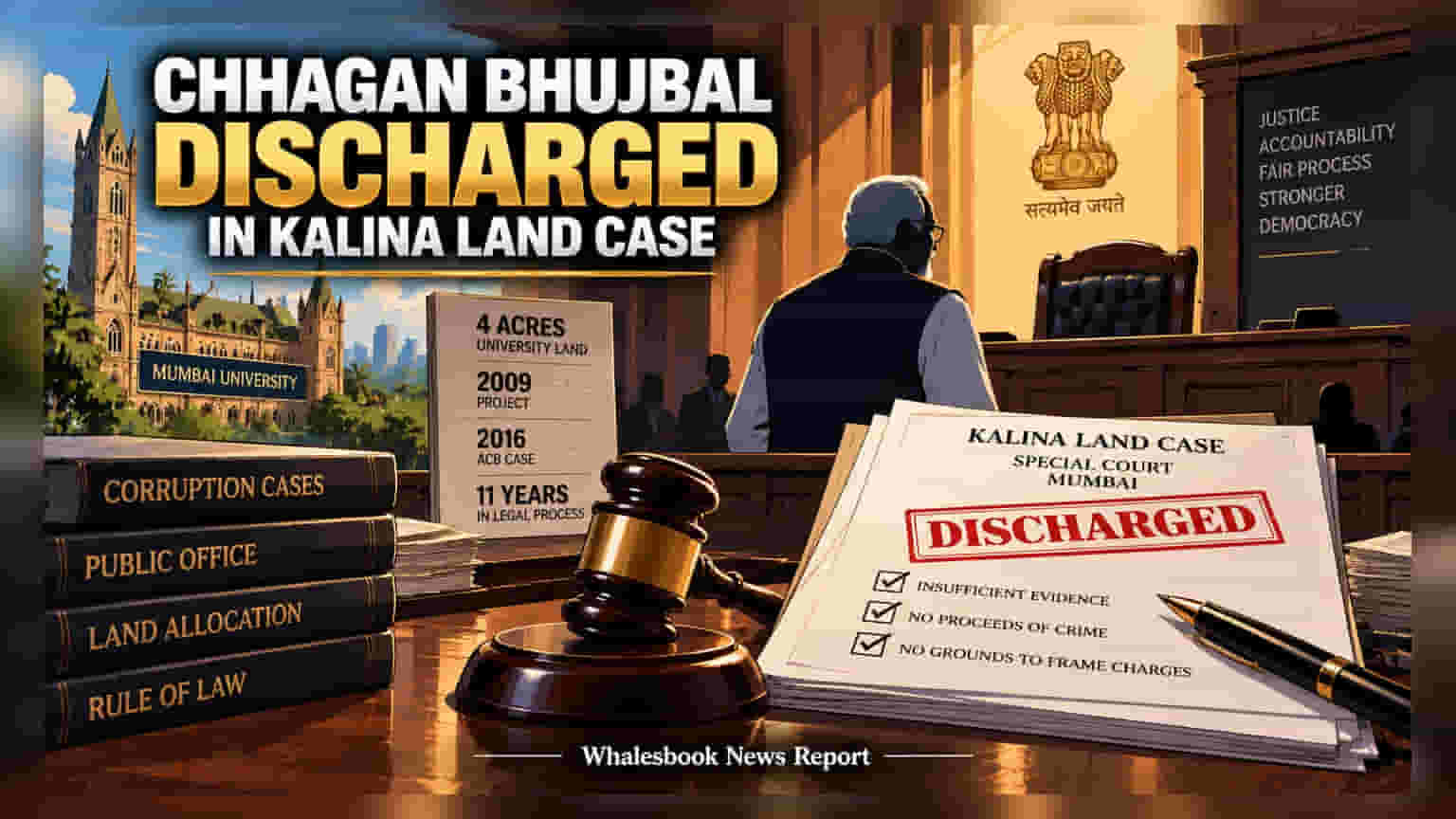 Chhagan Bhujbal: कलिना जमीन घोटाले मामले में बड़ी राहत, कोर्ट ने किया डिस्चार्ज