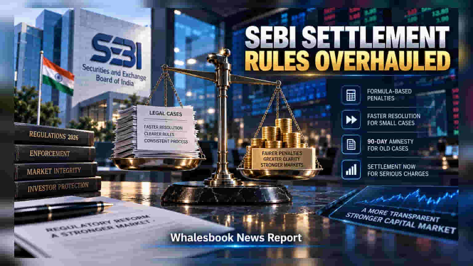 SEBI का बड़ा ऐलान: Settlement नियमों में बदलाव, अब फॉर्मूला-बेस्ड पेनल्टी और 90 दिन की एम्नेस्टी