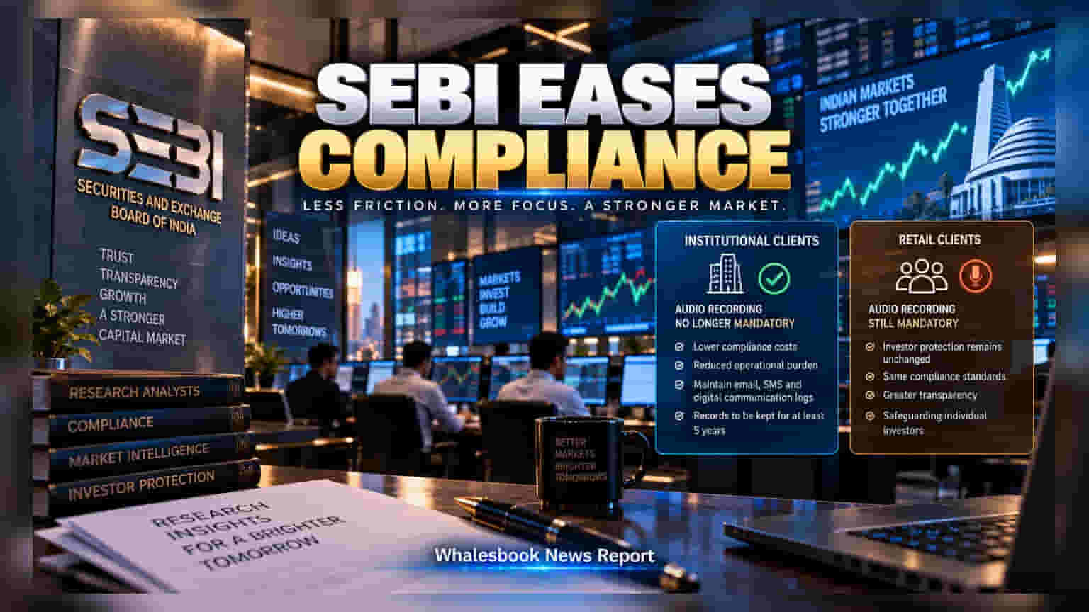 SEBI का बड़ा ऐलान: इंस्टीट्यूशनल इन्वेस्टर्स की कॉल्स की रिकॉर्डिंग अब अनिवार्य नहीं