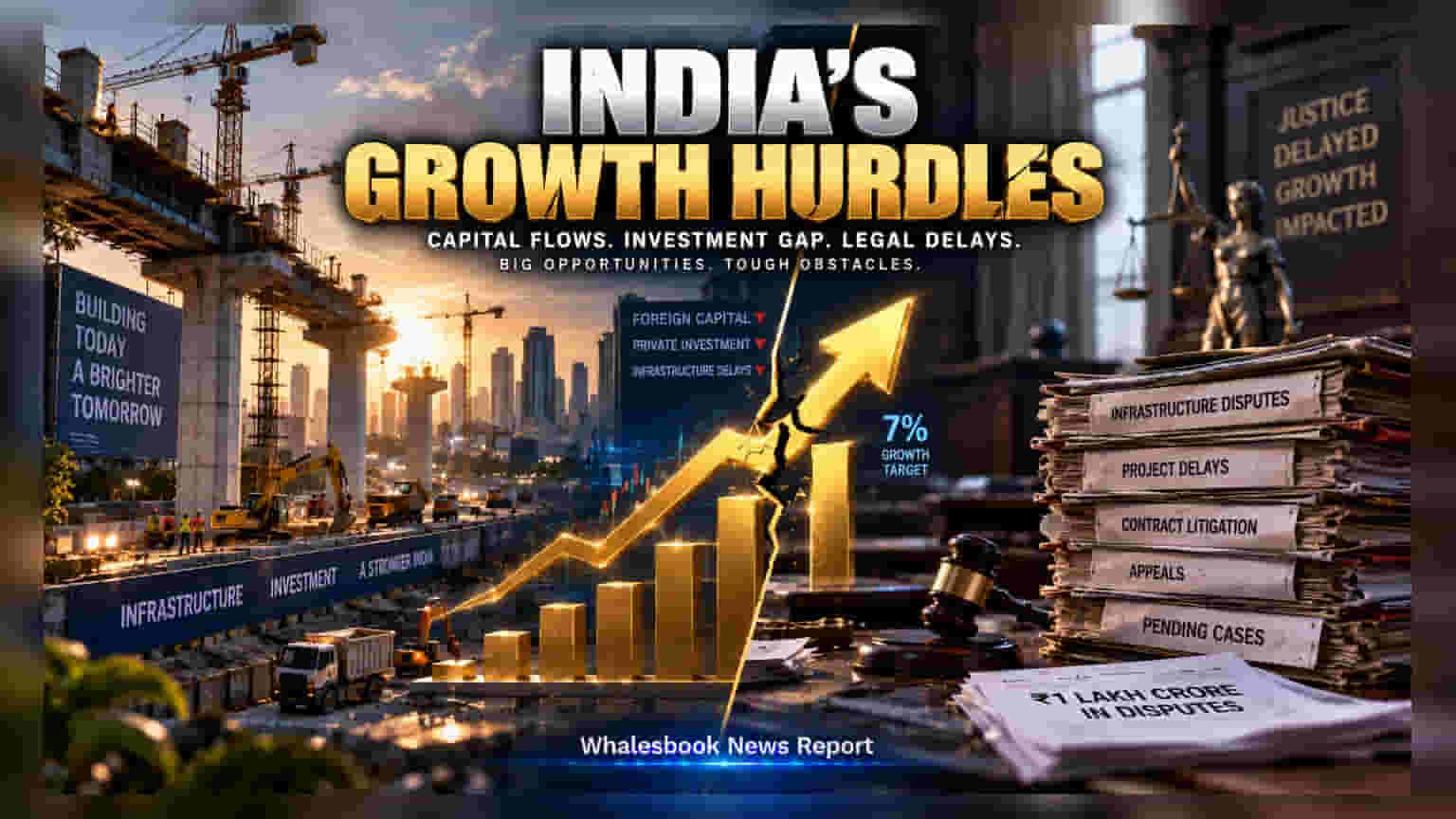 India's 7% Growth Path Faces Legal and Capital Hurdles