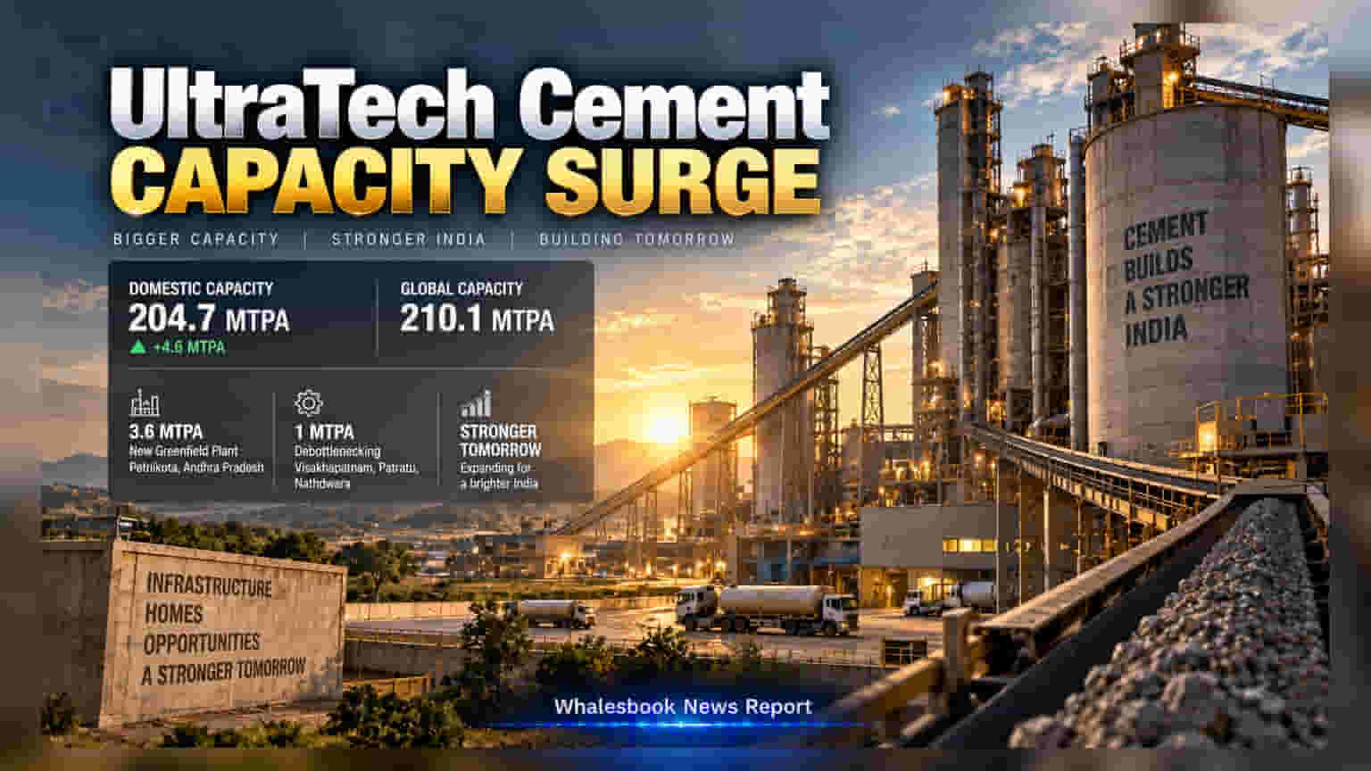 UltraTech Cement Capacity Hits 204.7 MTPA After Expansion