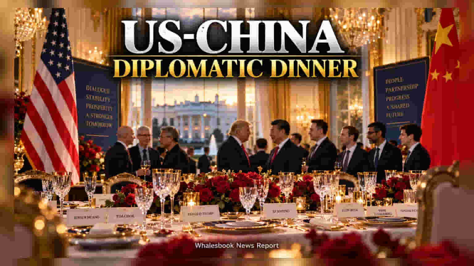 Tech CEOs Join Trump-Xi State Dinner, Highlighting Trade Ties