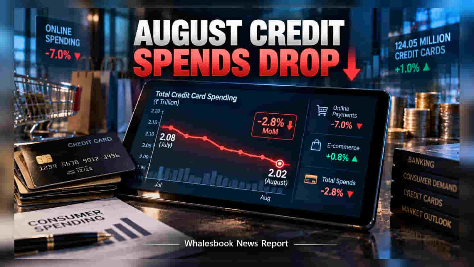 August Credit Card Spending Dips 2.8%; HDFC Bank Outperforms