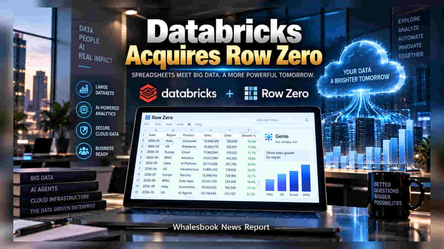 Databricks Acquires Spreadsheet Startup Row Zero for AI Push