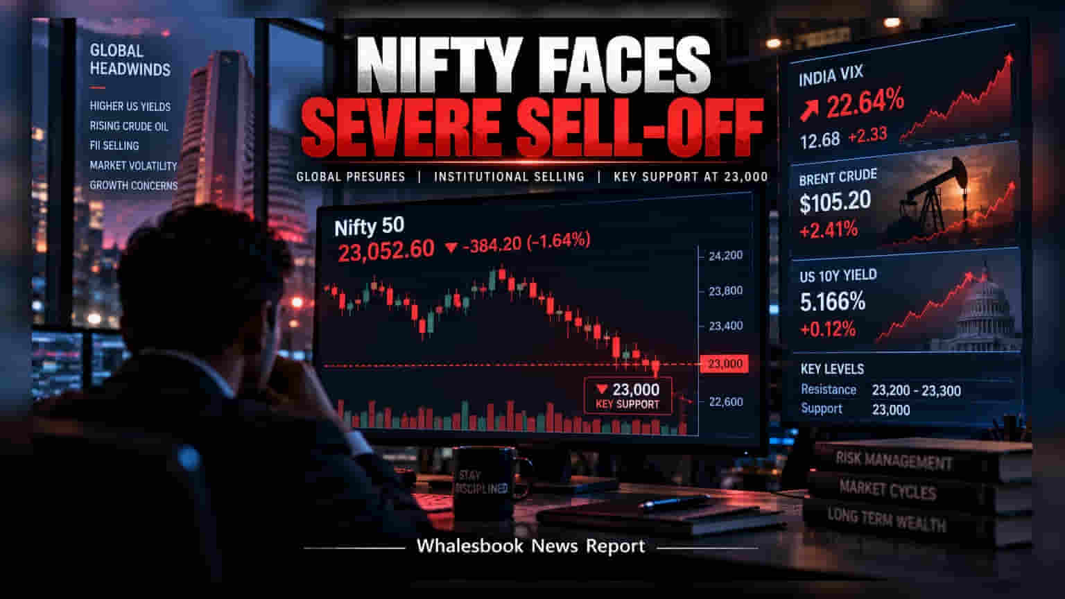 Nifty Falls 1.64% on September 24 Amid Rising Bond Yields