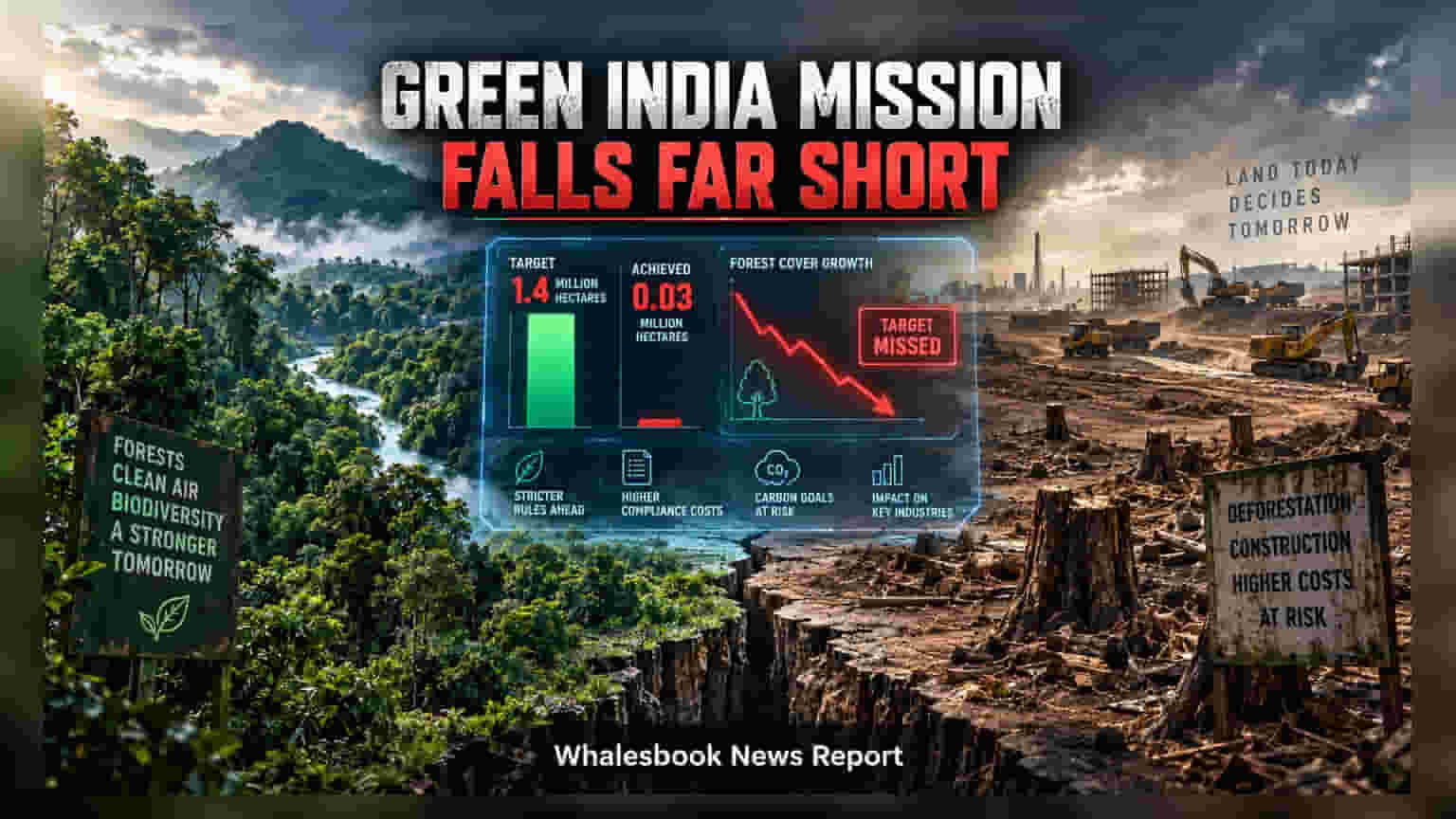 Green India Mission Misses Targets; Audit Flags 98% Shortfall