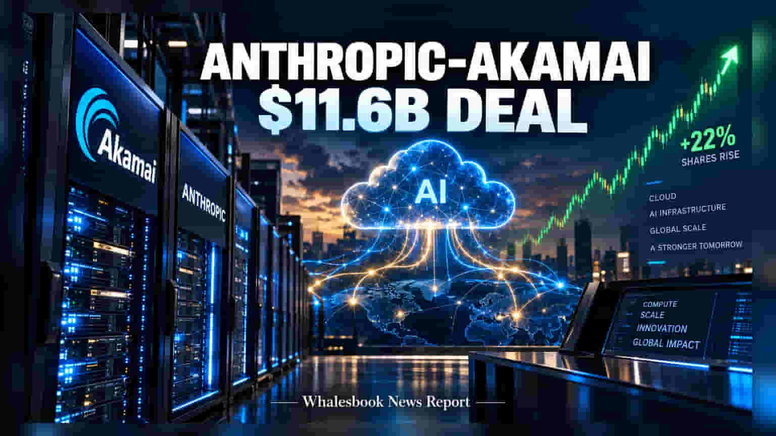 Akamai-Anthropic Deal: AI क्षेत्रात मोठी डील, Akamai चा शेअर **22%** ने वधारला