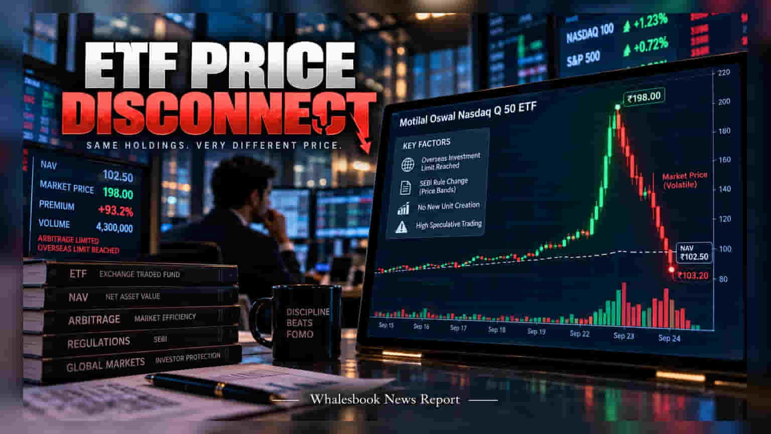 Motilal Oswal Nasdaq Q 50 ETF Volatility and Price Disconnect