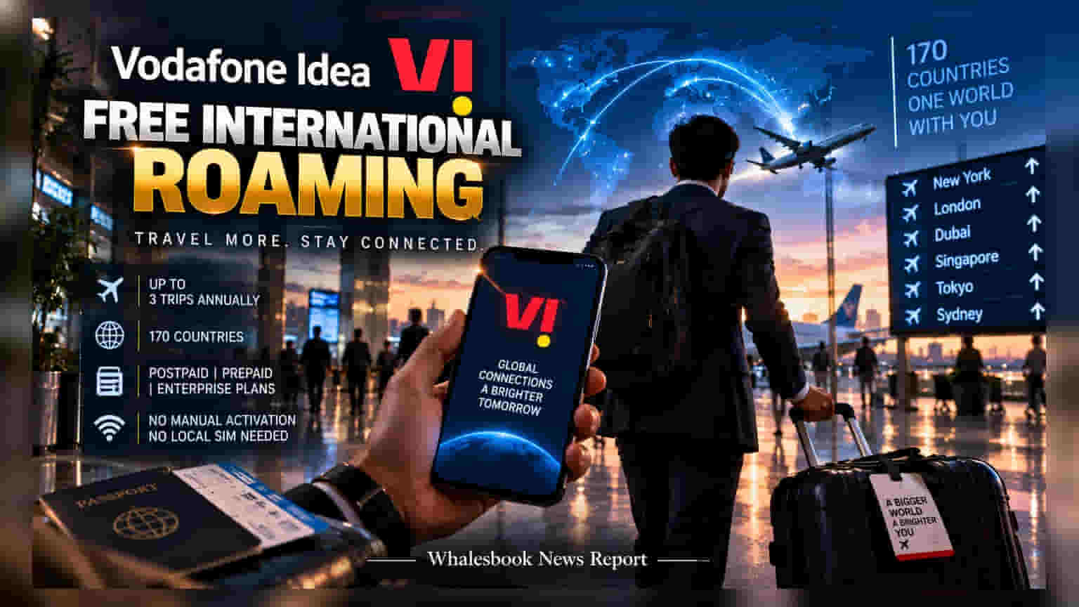 Vodafone Idea Launches Free International Roaming on Select Plans