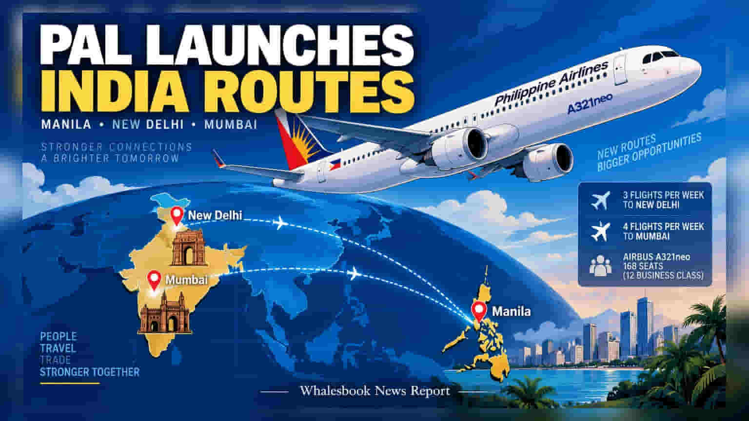 Philippine Airlines to Start Delhi, Mumbai Flights in Dec