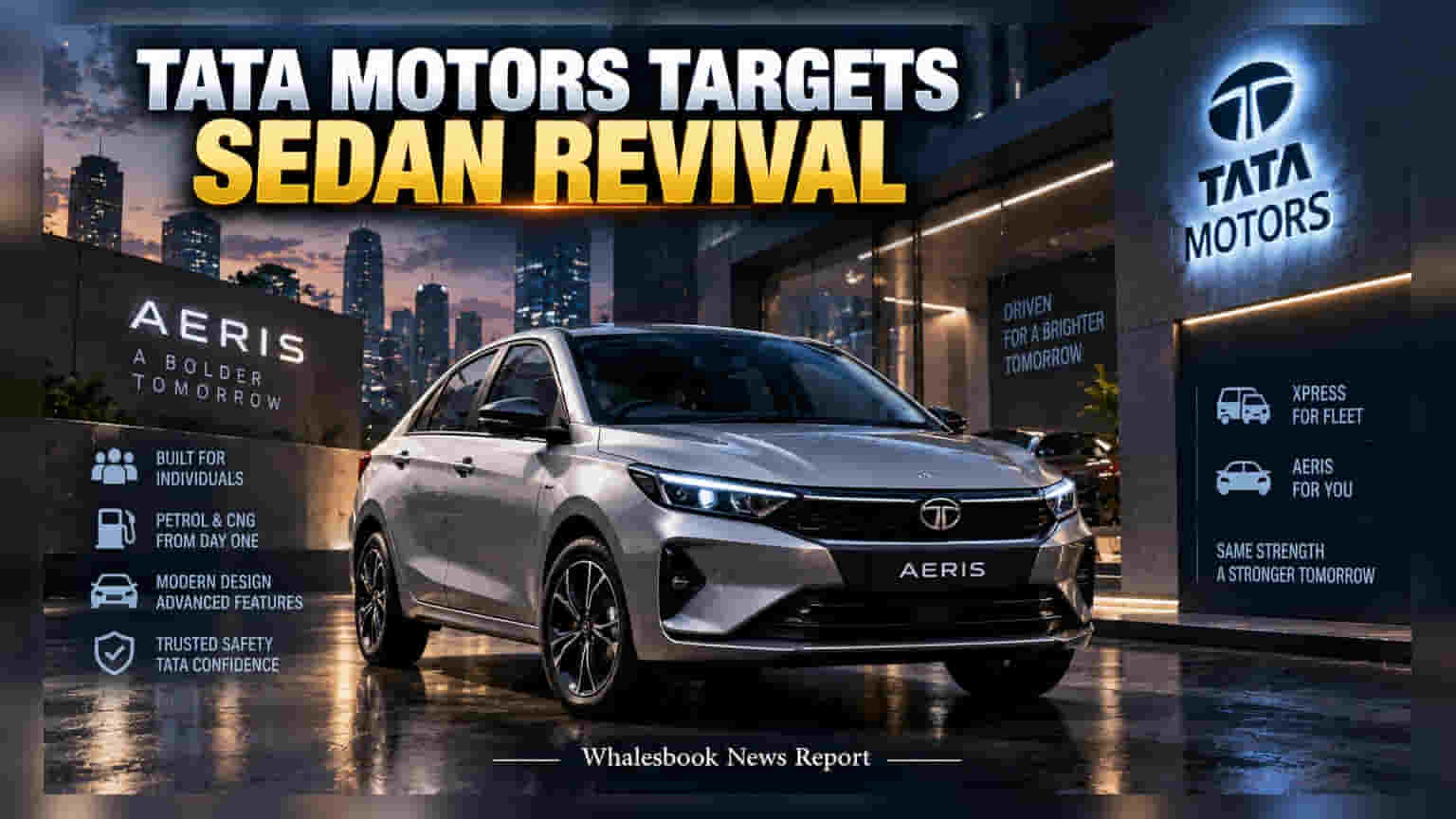 Tata Motors: కొత్త సెడాన్ 'Aeris'తో రంగంలోకి.. ప్రైవేట్ కస్టమర్లపై కంపెనీ భారీ ప్లాన్!
