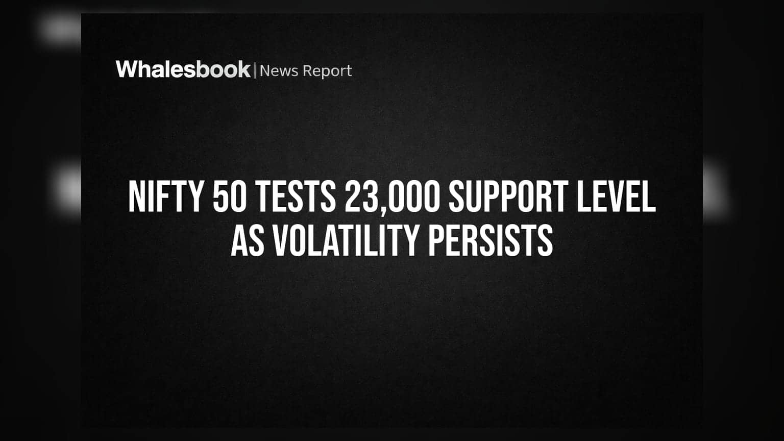 Nifty 50 Tests 23,000 Support Level as Volatility Persists