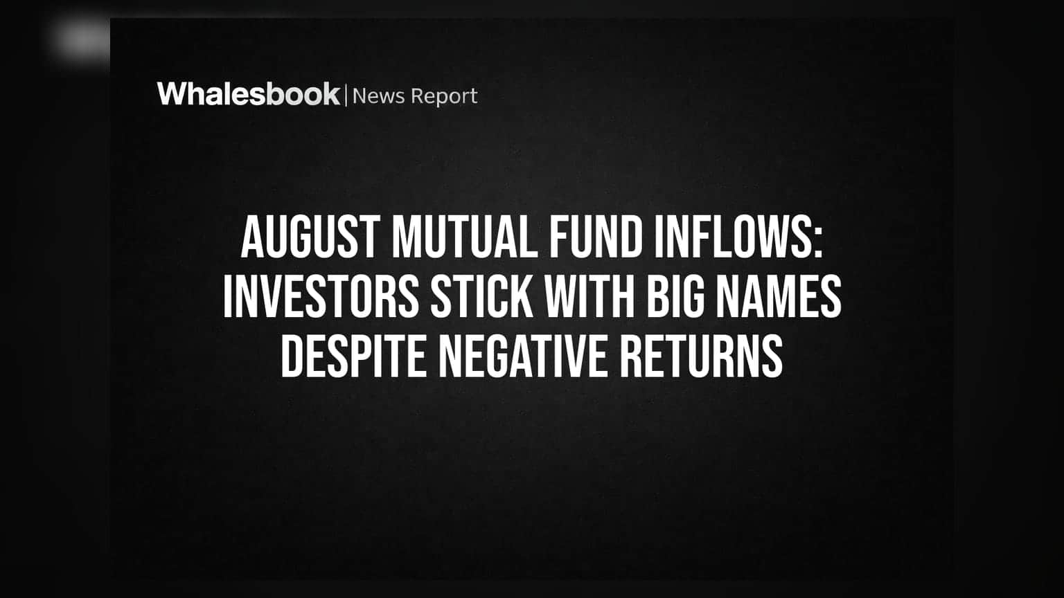 Mutual Fund Inflows: નેગેટિવ રિટર્ન હોવા છતાં મોટા ફંડ્સ તરફ રોકાણકારોનો અંધવિશ્વાસ, જાણો શું છે કારણ