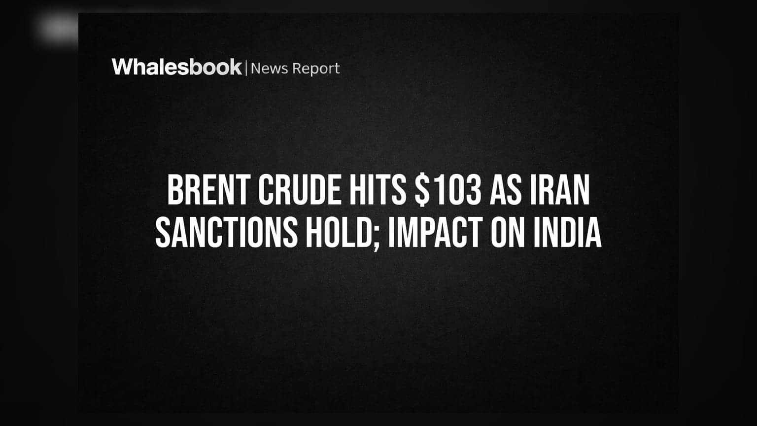 Brent Crude: ਇਰਾਨ 'ਤੇ ਪਾਬੰਦੀਆਂ ਕਾਰਨ ਤੇਲ ਹੋਇਆ ਮਹਿੰਗਾ, ਜਾਣੋ ਭਾਰਤੀ ਬਾਜ਼ਾਰ 'ਤੇ ਕੀ ਪਵੇਗਾ ਅਸਰ