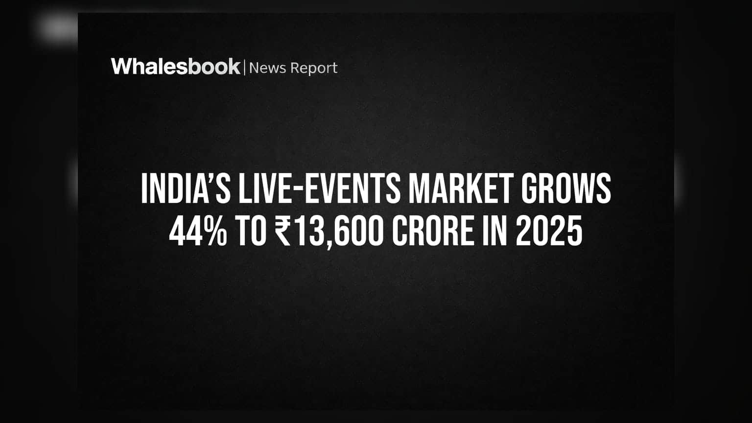 India’s Live-Events Market Grows 44% to ₹13,600 Crore in 2025