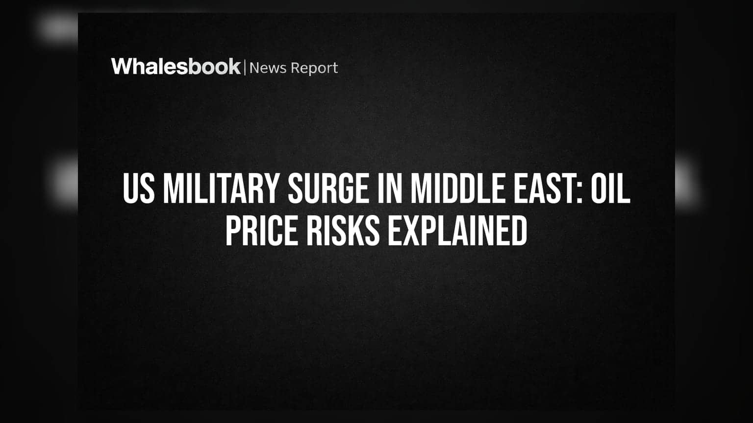 US Military Surge In Middle East: Oil Price Risks Explained