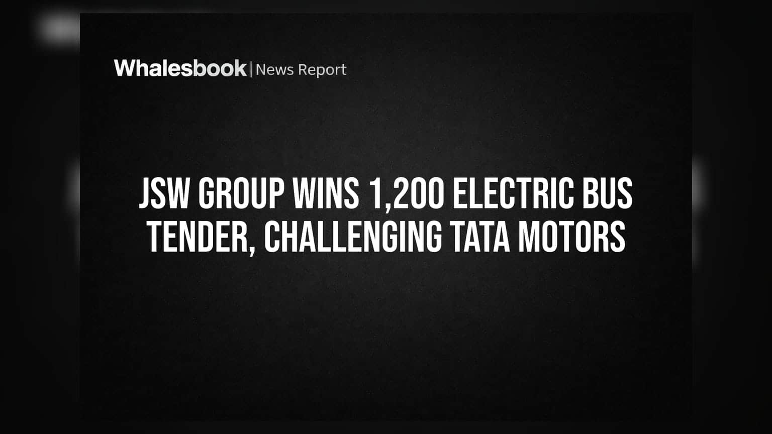 JSW Group Wins 1,200 Electric Bus Tender, Challenging Tata Motors