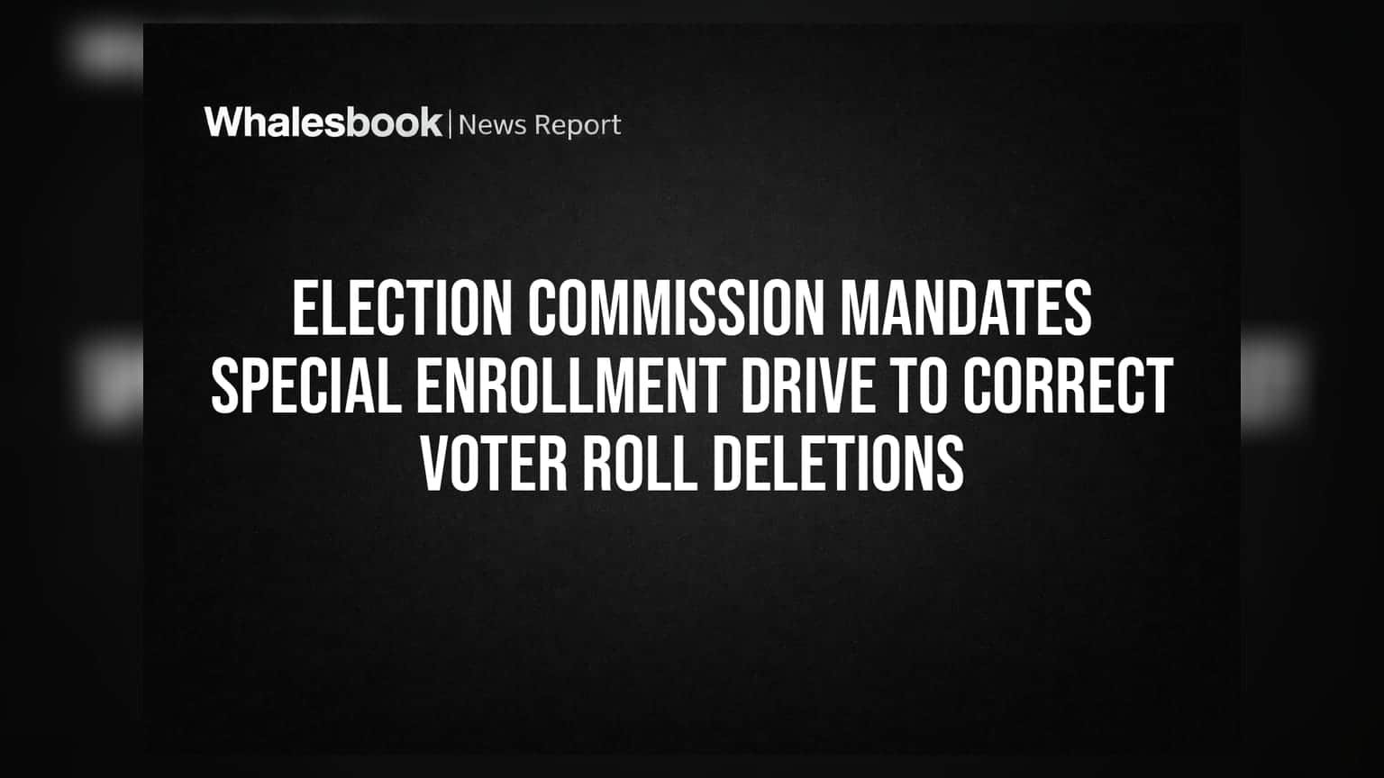 Election Commission: મતદાર યાદીમાંથી નામ ગાયબ? ECI નો મોટો નિર્ણય, સ્પેશિયલ ડ્રાઈવ શરૂ
