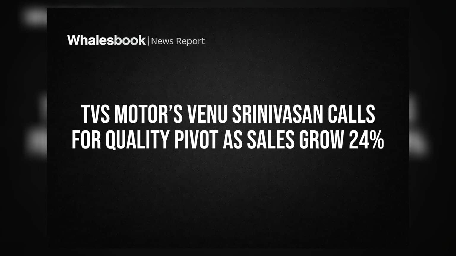 TVS Motor: Venu Srinivasan ਦਾ ਵੱਡਾ ਬਿਆਨ, ਸੇਲਸ ਵਿੱਚ **24%** ਦਾ ਉਛਾਲ