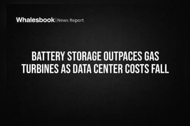 Battery Storage Outpaces Gas Turbines as Data Center Costs Fall