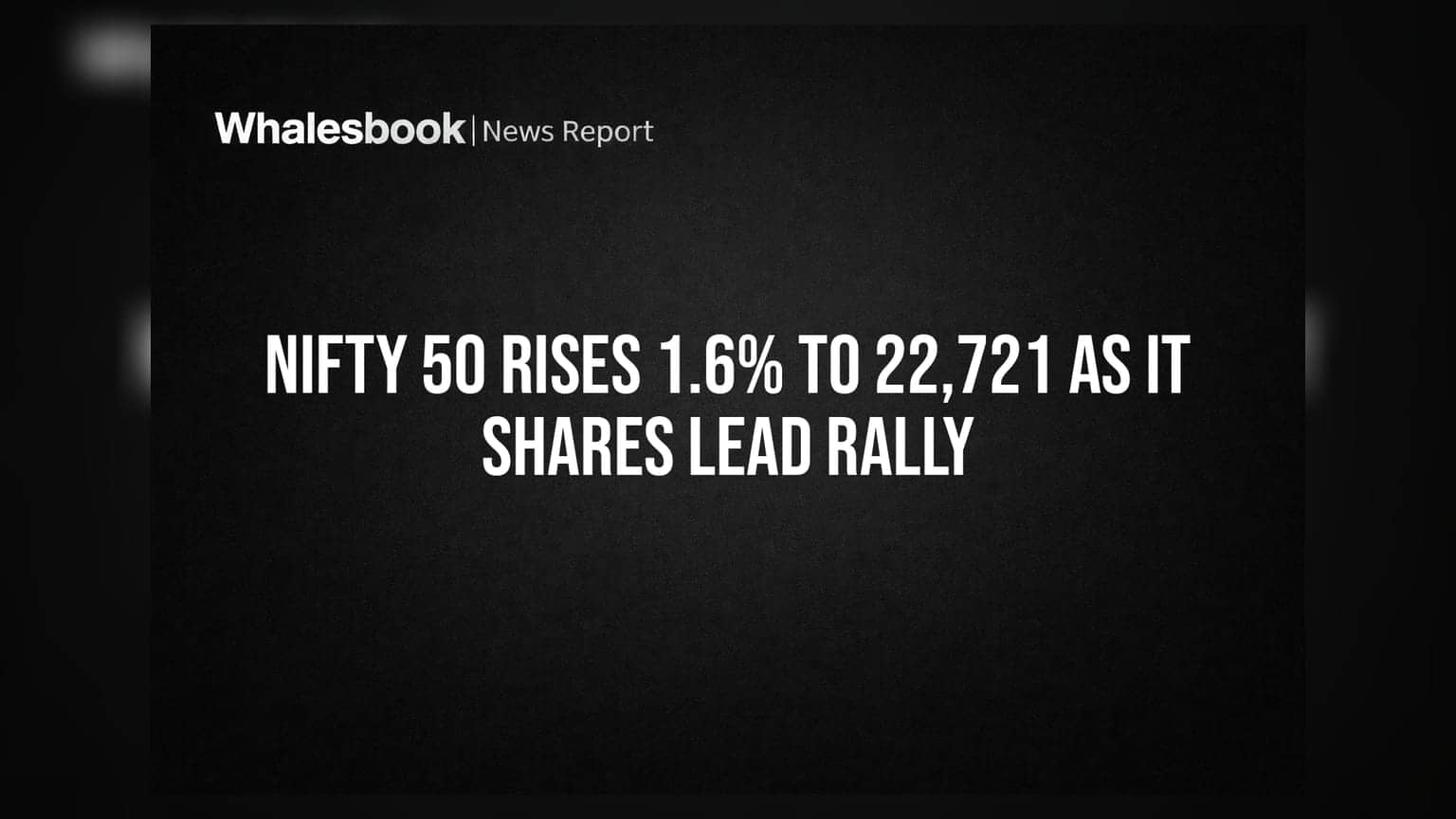 Nifty 50 Rises 1.6% To 22,721 As IT Shares Lead Rally