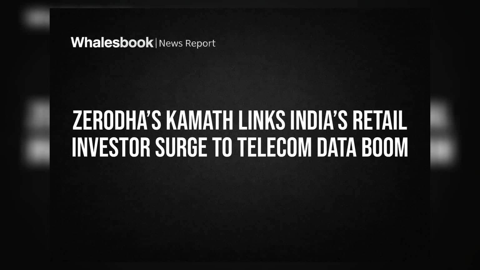 Zerodha’s Kamath Links India’s Retail Investor Surge to Telecom Data Boom