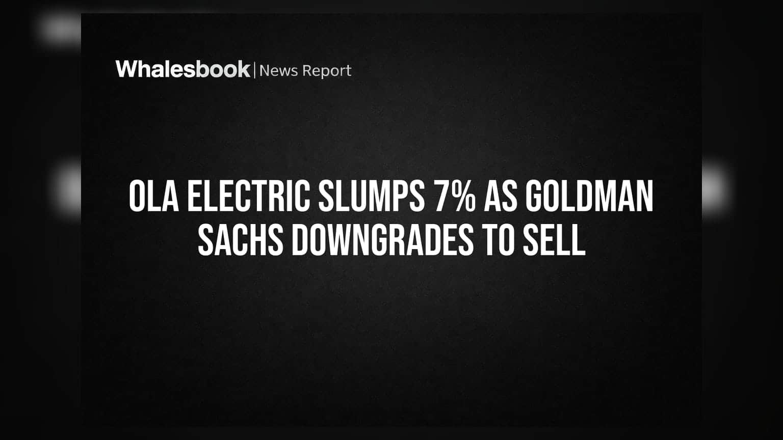 Ola Electric Share: Goldman Sachs ਵੱਲੋਂ 'Sell' ਰੇਟਿੰਗ ਮਿਲਣ ਮਗਰੋਂ ਸ਼ੇਅਰ 7% ਡਿੱਗਿਆ, 6 ਮਹੀਨਿਆਂ ਦੇ ਹੇਠਲੇ ਪੱਧਰ 'ਤੇ