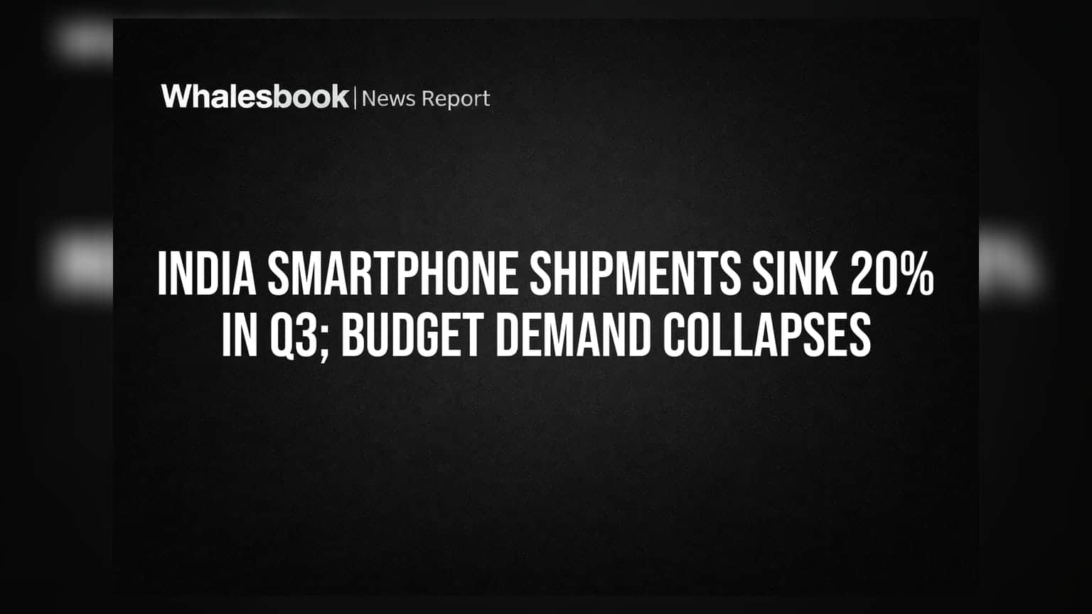 Smartphone Market Crisis: भारतात स्मार्टफोन विक्रीचा **२० टक्क्यांनी** मोठा घसरण, बजेट फोनची मागणी पूर्णपणे कोलमडली