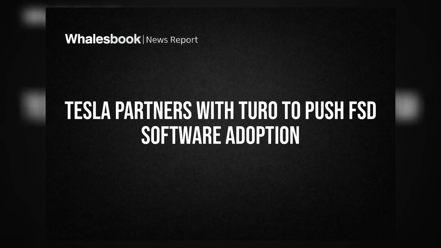 Tesla Partners With Turo to Push FSD Software Adoption