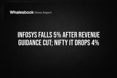 Infosys Falls 5% After Revenue Guidance Cut; Nifty IT Drops 4%