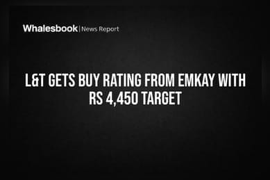 L&T Gets Buy Rating From Emkay With Rs 4,450 Target