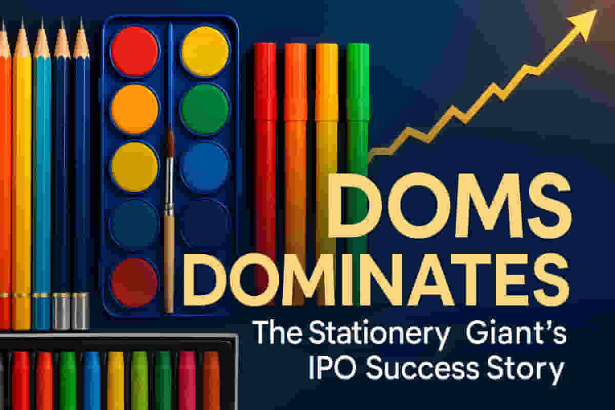 DOMS Industries Surges Past Camlin to Become India's Top Stationery Brand Post-Successful IPO