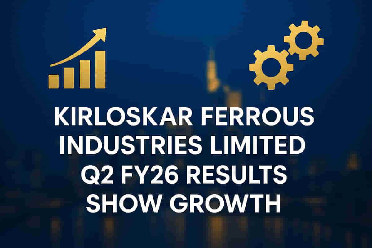 Kirloskar Ferrous Industries Limited Reports 9% Net Profit Growth in Q2 FY26