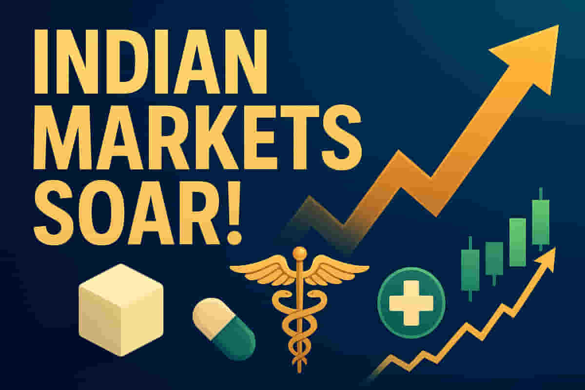 BREAKING: Indian Markets Surge! Sugar Exports Approved, Pharma Stocks Hit Record Highs - Your Top Movers Revealed!