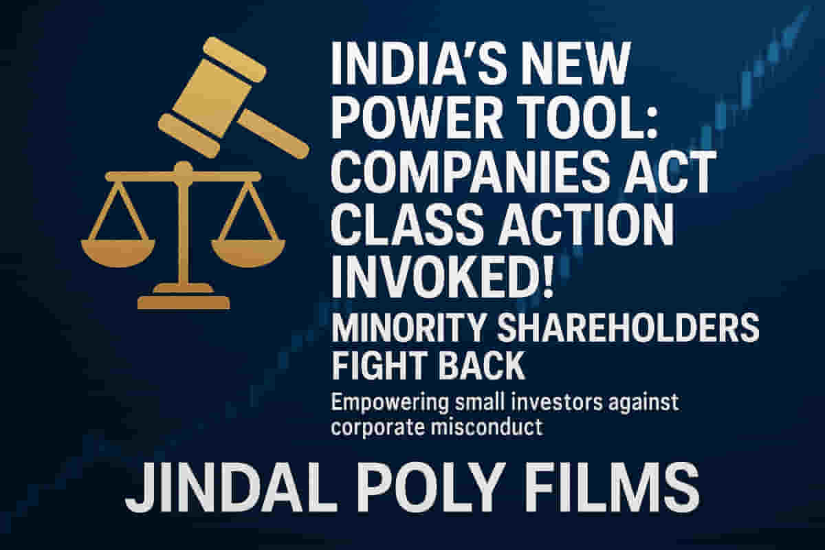 India's Companies Act Powers UP! Class Action Lawsuit Against Jindal Poly Films Unleashes Minority Shareholder Might!