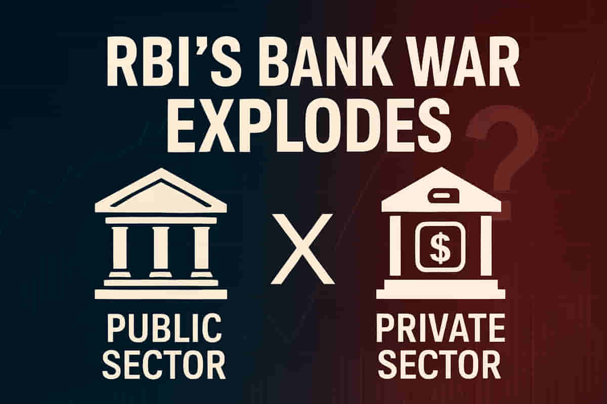 RBI के बैंक नियम से मची खलबली: जमा (Deposits) को लेकर निजी बनाम सार्वजनिक बैंकों में टकराव!