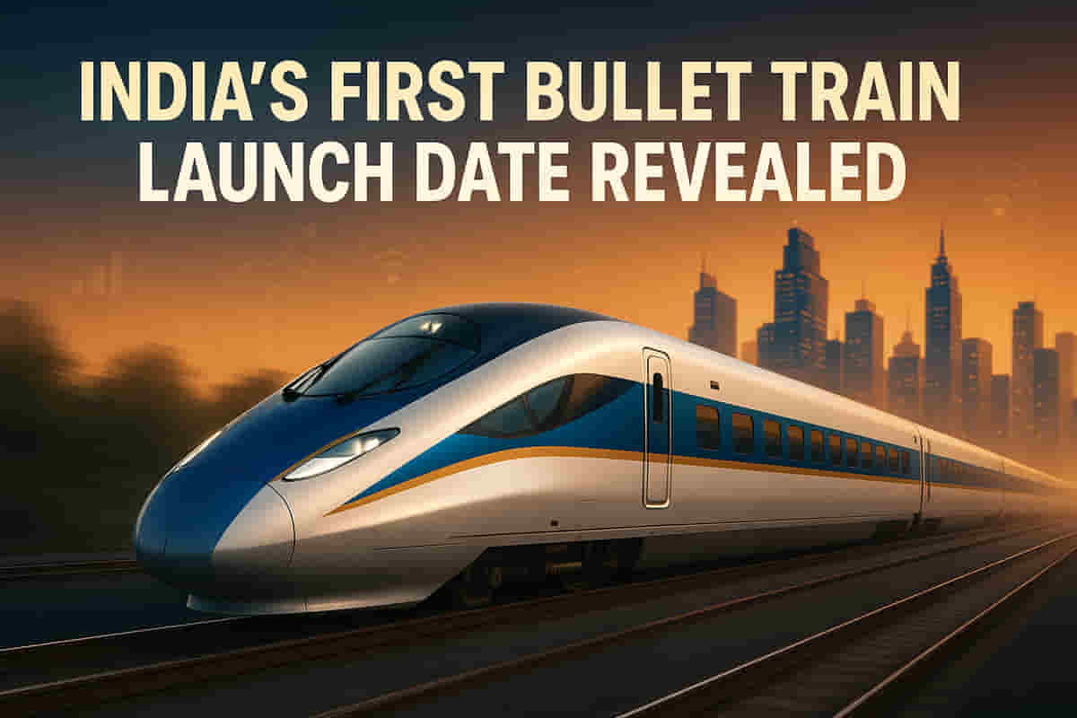 India's First Bullet Train: Surat-Vapi 100km Inaugural Run Slated for  August 2027 | Whalesbook