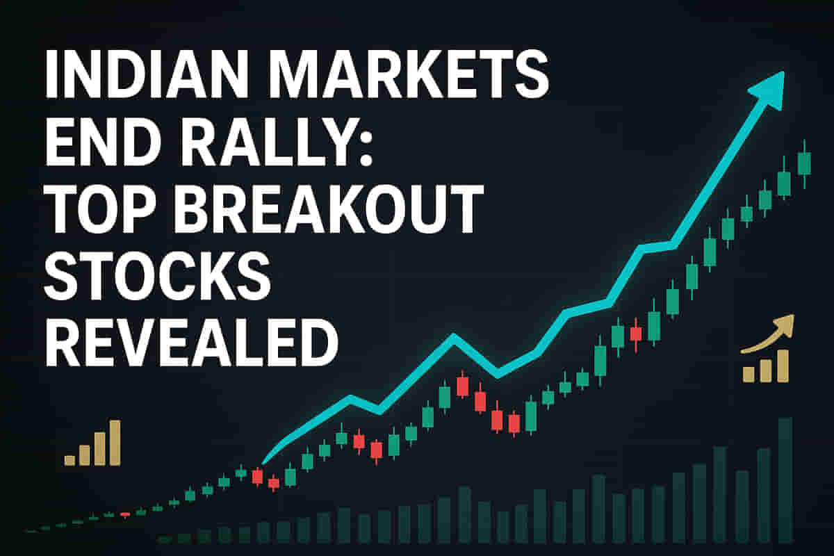 Indian Markets End 6-Day Rally: Top 3 Price-Volume Breakout Stocks Emerge Amidst Sectoral Weakness