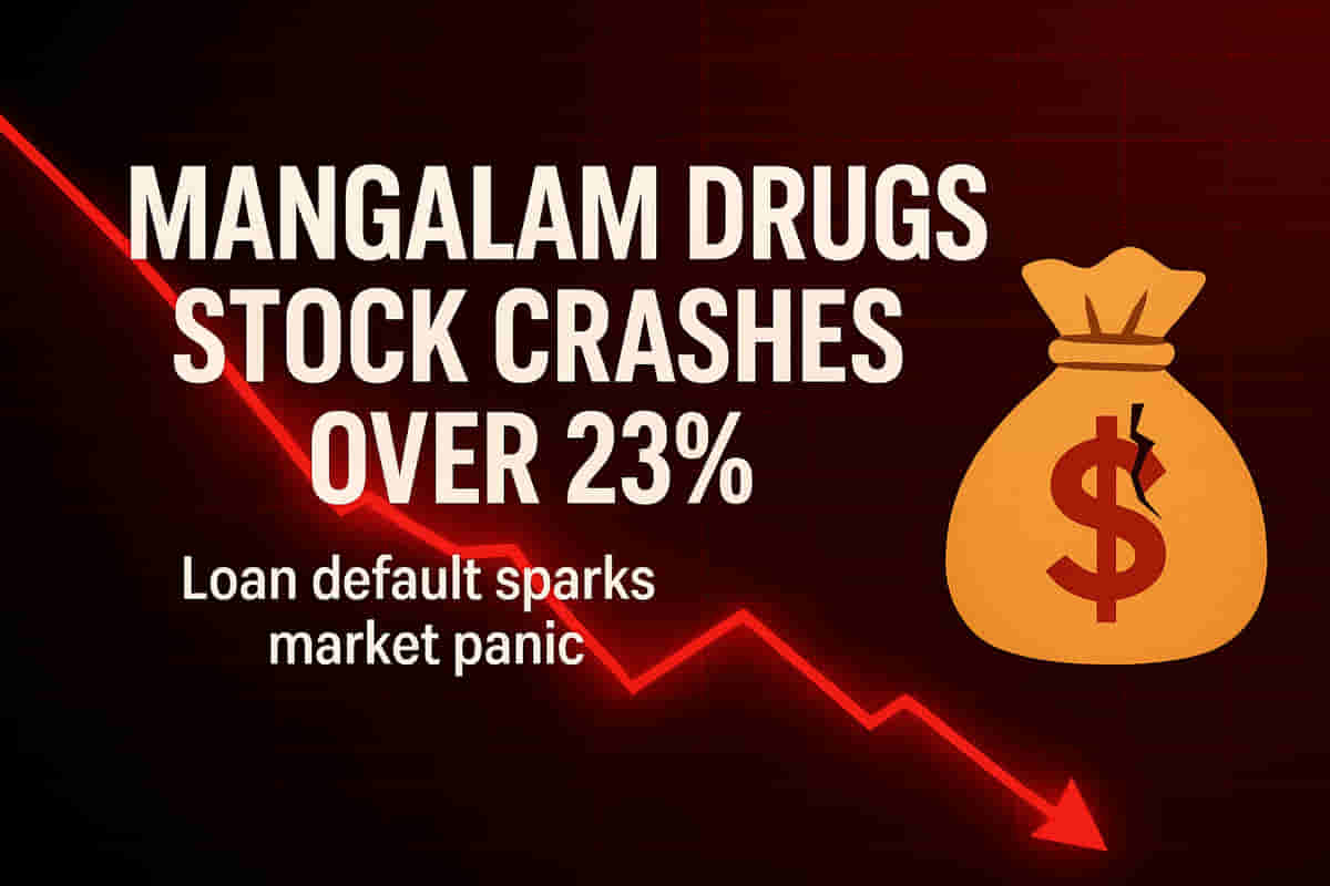 Mangalam Drugs Stock Drops Over 23% After Announcing Loan Defaults