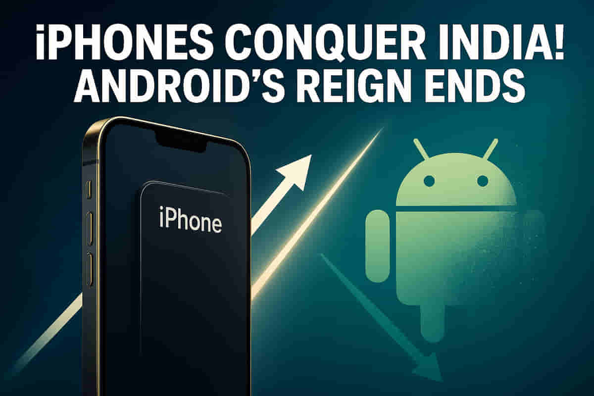 India's Smartphone War: iPhones Surge as Android Share PLUMMETS Below 90%!