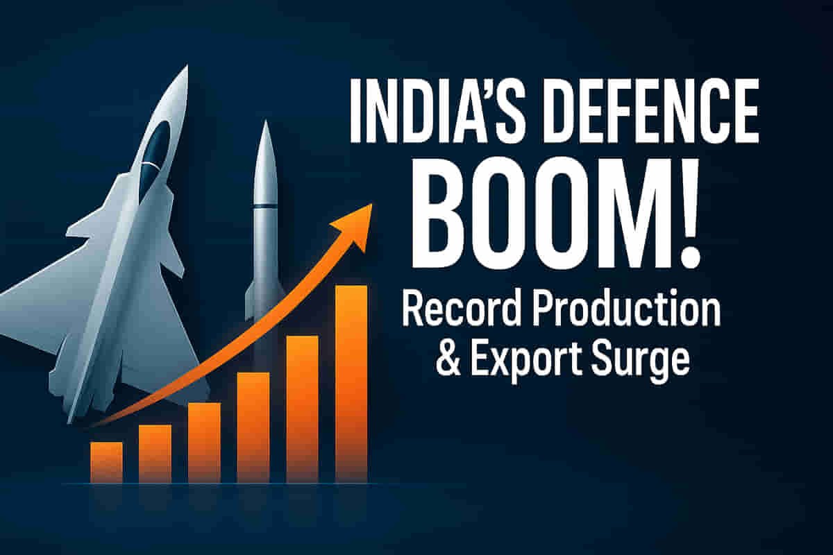 India's Defence Sector SHINES: Record ₹1.54 Lakh Crore Production, ₹3 ...